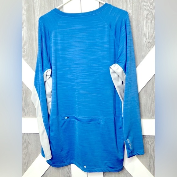 D18.18 Hang Ten Mens Long Sleeve Sun Tee (Light Blue, XL) - Picture 4 of 8